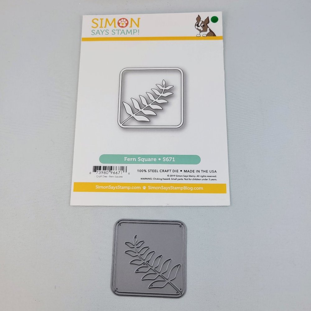 Square Die Fern Simon Says Stamp Paper Crafts Card Making Scrapbooking Read